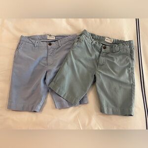 Boys Light Blue and Green Shorts
